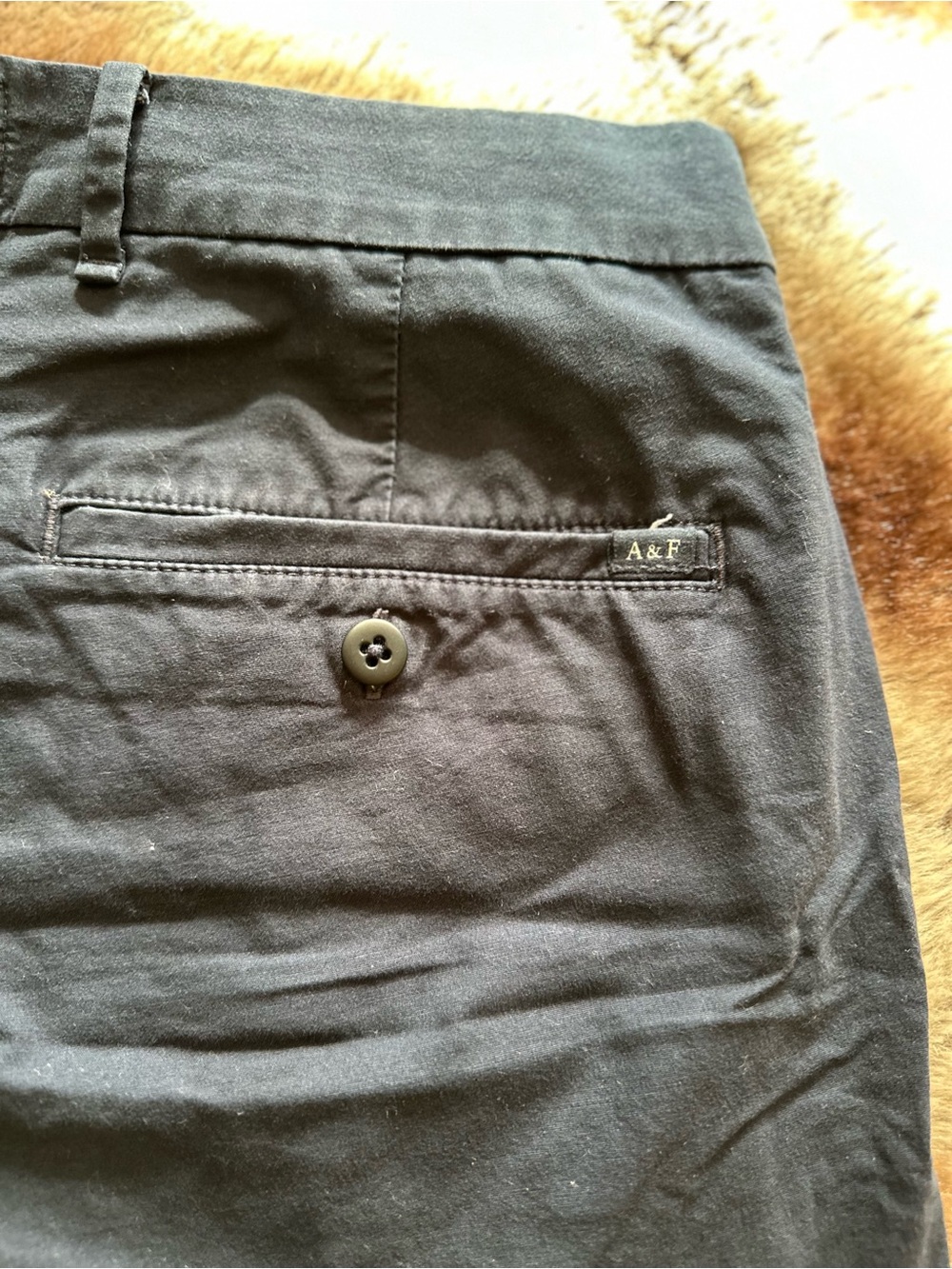 Abercrombie & Fitch Navy Chino Shorts - Picture 7 of 7